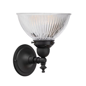 Interior Wall Light / Sconce Koscina Wall Light Black Patina with Claredon Clear Glass