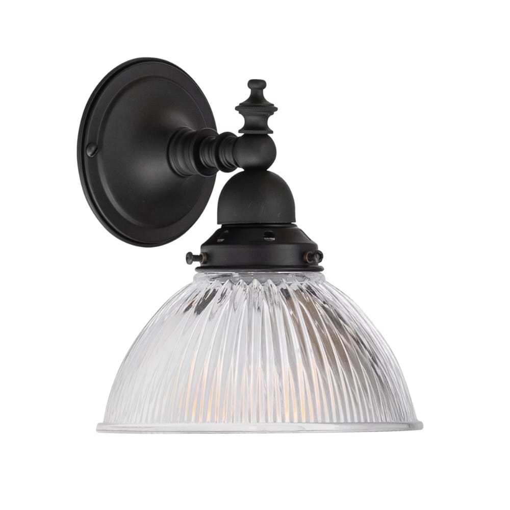 Interior Wall Light / Sconce Koscina Wall Light Black Patina with Claredon Clear Glass