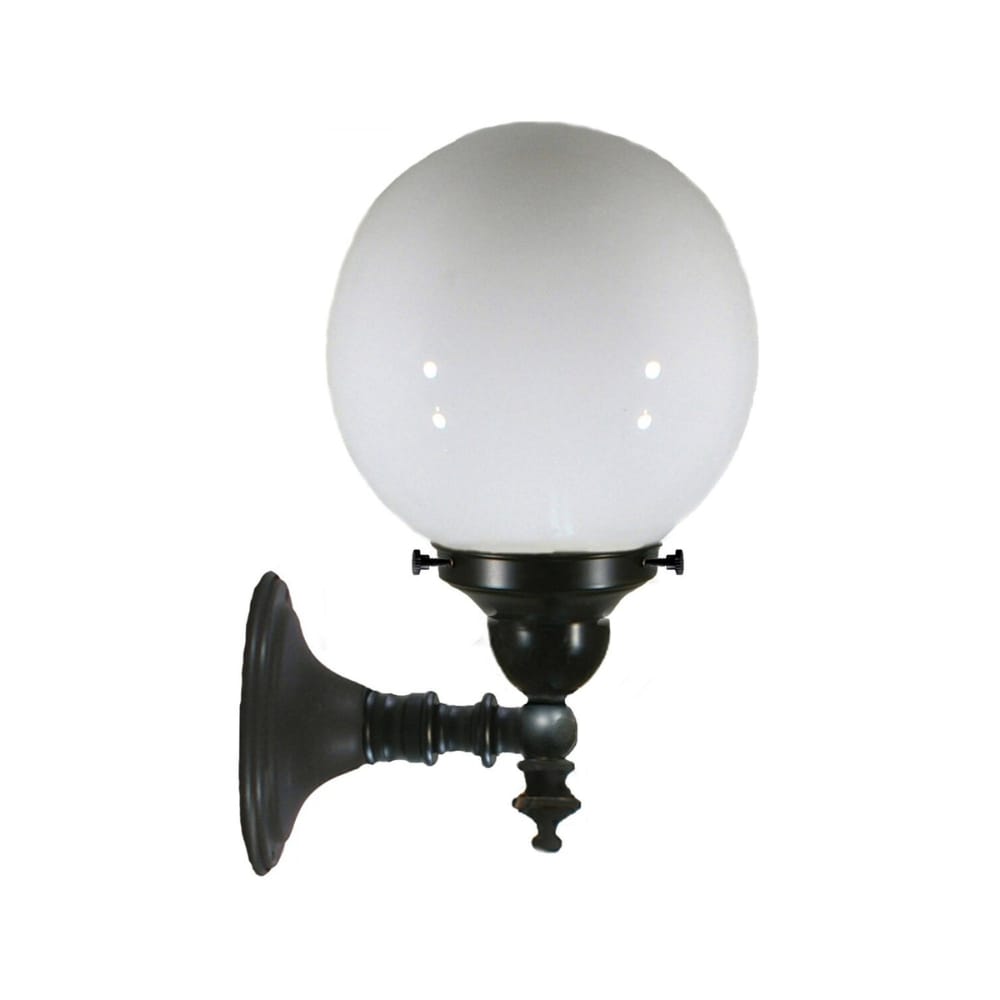 Interior Wall Light / Sconce Koscina Wall Light Black Patina with Sphere Opal Glass