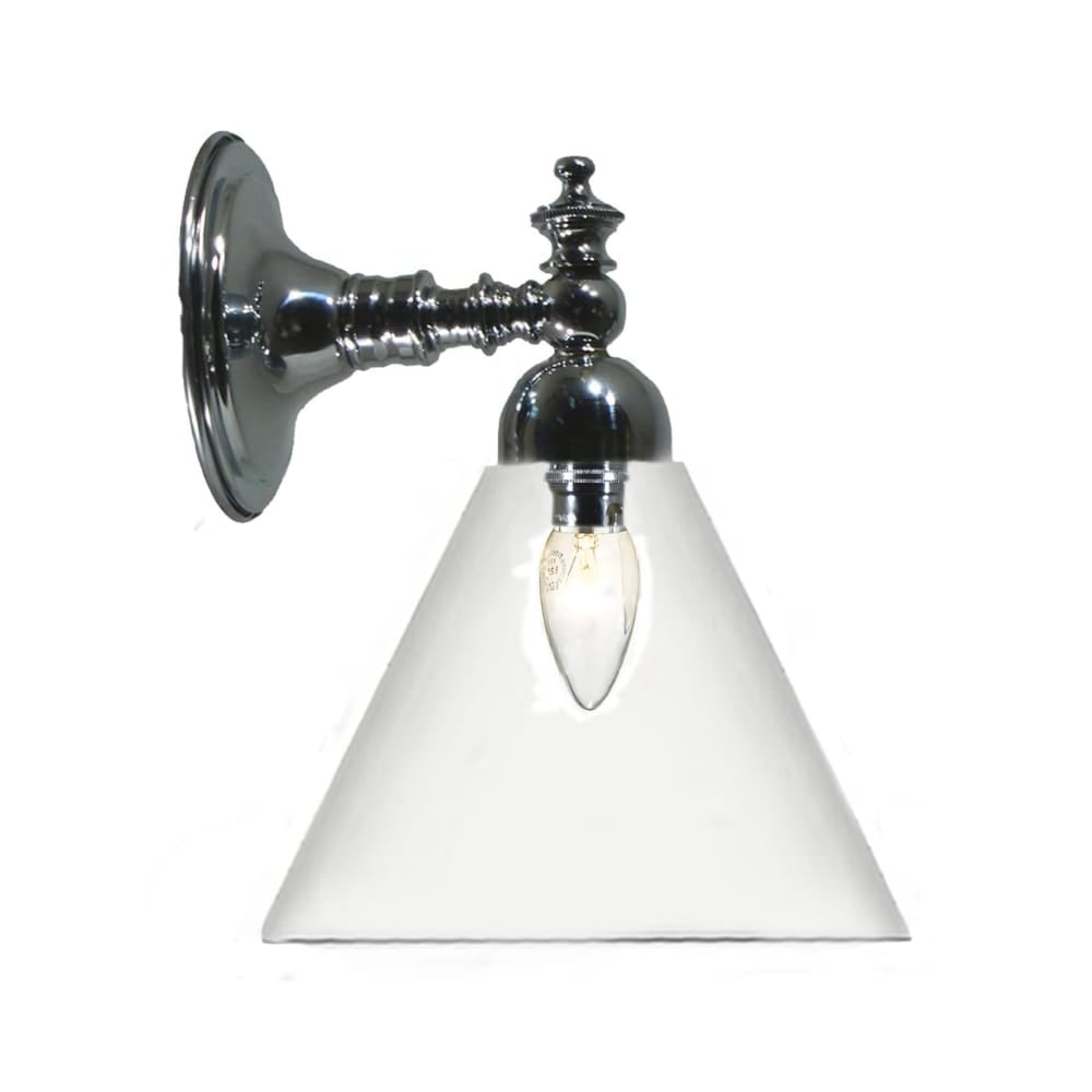 Interior Wall Light / Sconce Koscina Wall Light Chrome with Cono Glass