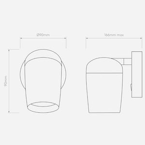 Bedside Wall Lights Koto Single Switched Wall Light