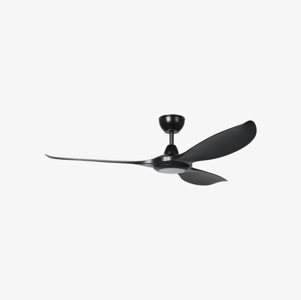 With Light Kurrawa Ceiling Fan Black White with Light