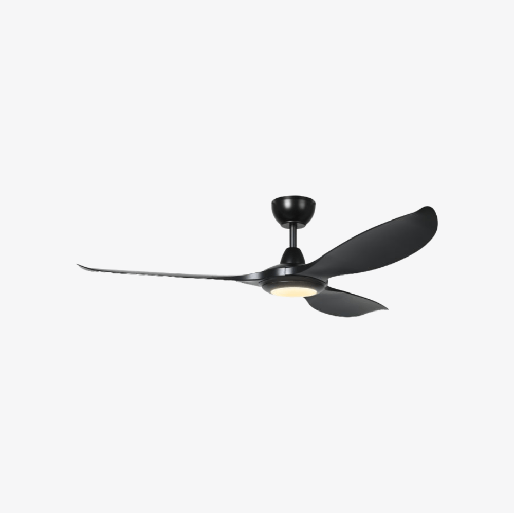 With Light Kurrawa Ceiling Fan Black White with Light