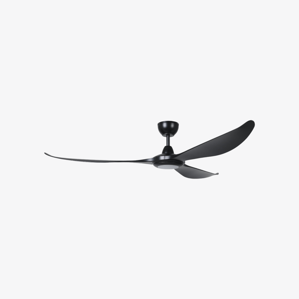 With Light Kurrawa Ceiling Fan Black White with Light