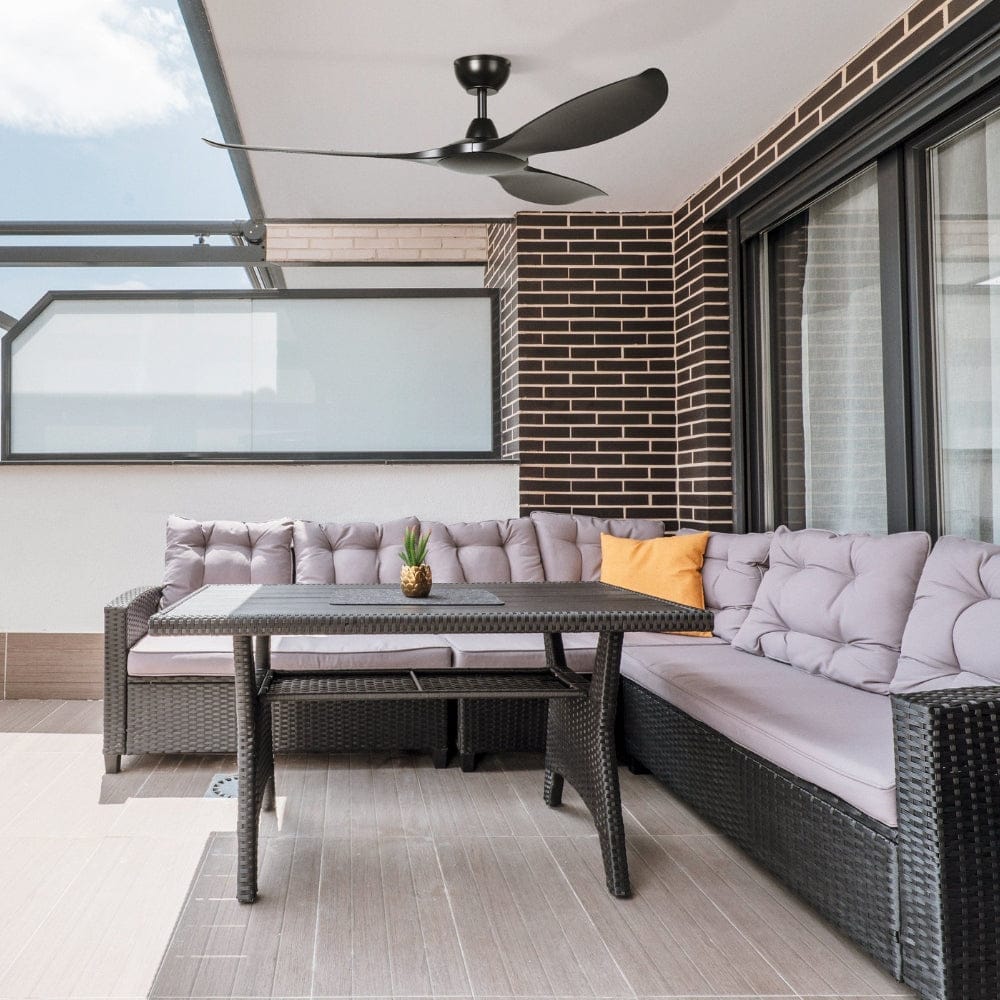 Without Light Kurrawa Ceiling Fan Matte Black