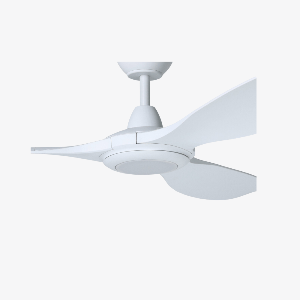 With Light Kurrawa Ceiling Fan Matte White with Light