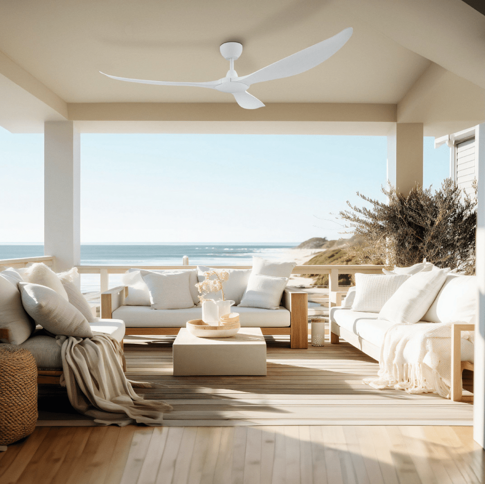 Without Light Kurrawa Ceiling Fan Matte White