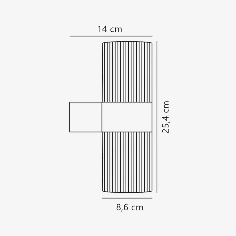 Exterior Wall Light Kyklop Ripple Wall Light