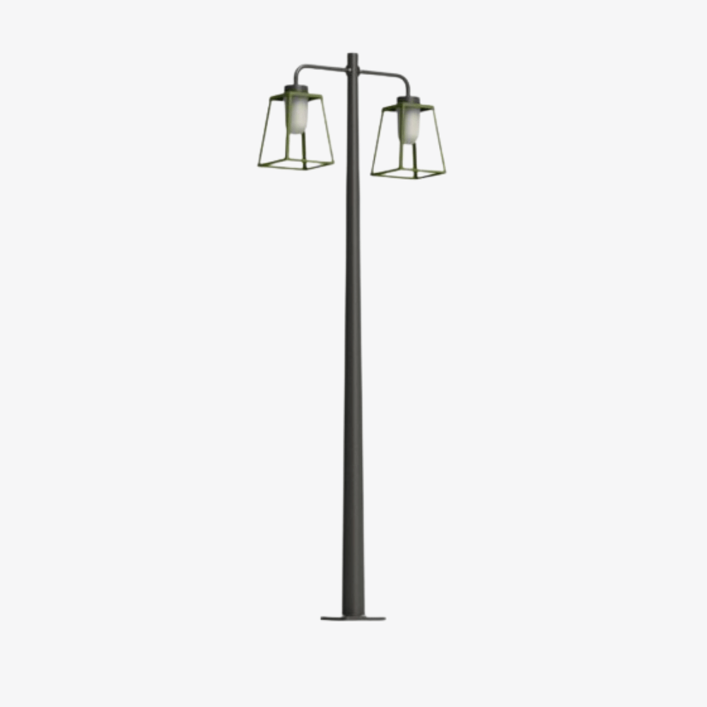 Post Lights Lampiok 2 N° 5 Pole Double Heads Post Light