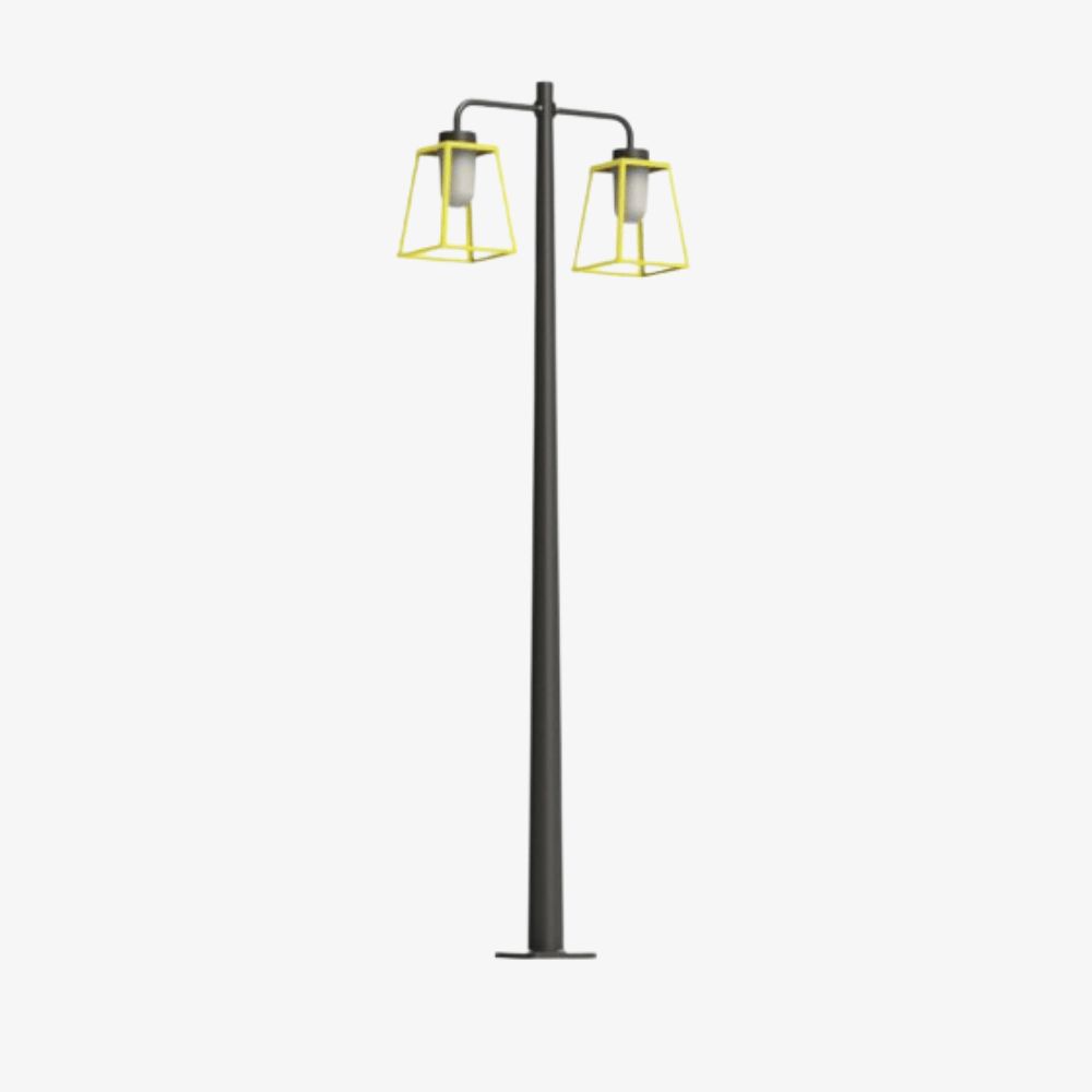 Post Lights Lampiok 2 N° 5 Pole Double Heads Post Light