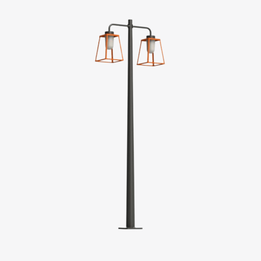 Post Lights Lampiok 2 N° 5 Pole Double Heads Post Light