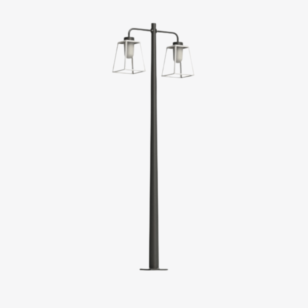 Post Lights Lampiok 2 N° 5 Pole Double Heads Post Light