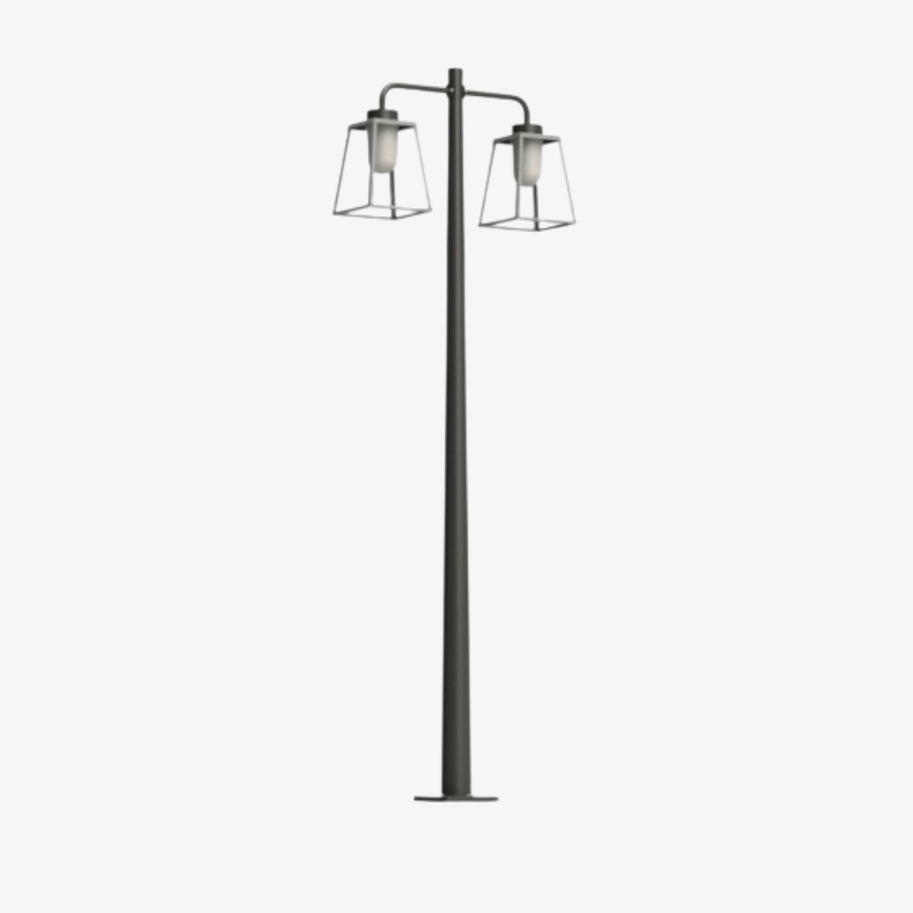Post Lights Lampiok 2 N° 5 Pole Double Heads Post Light