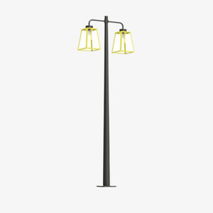 Post Lights Lampiok 2 N° 5 Pole Double Heads Post Light