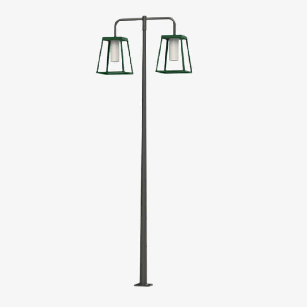 Post Lights Lampiok 4 N° 6 Pole Double Heads Post Light