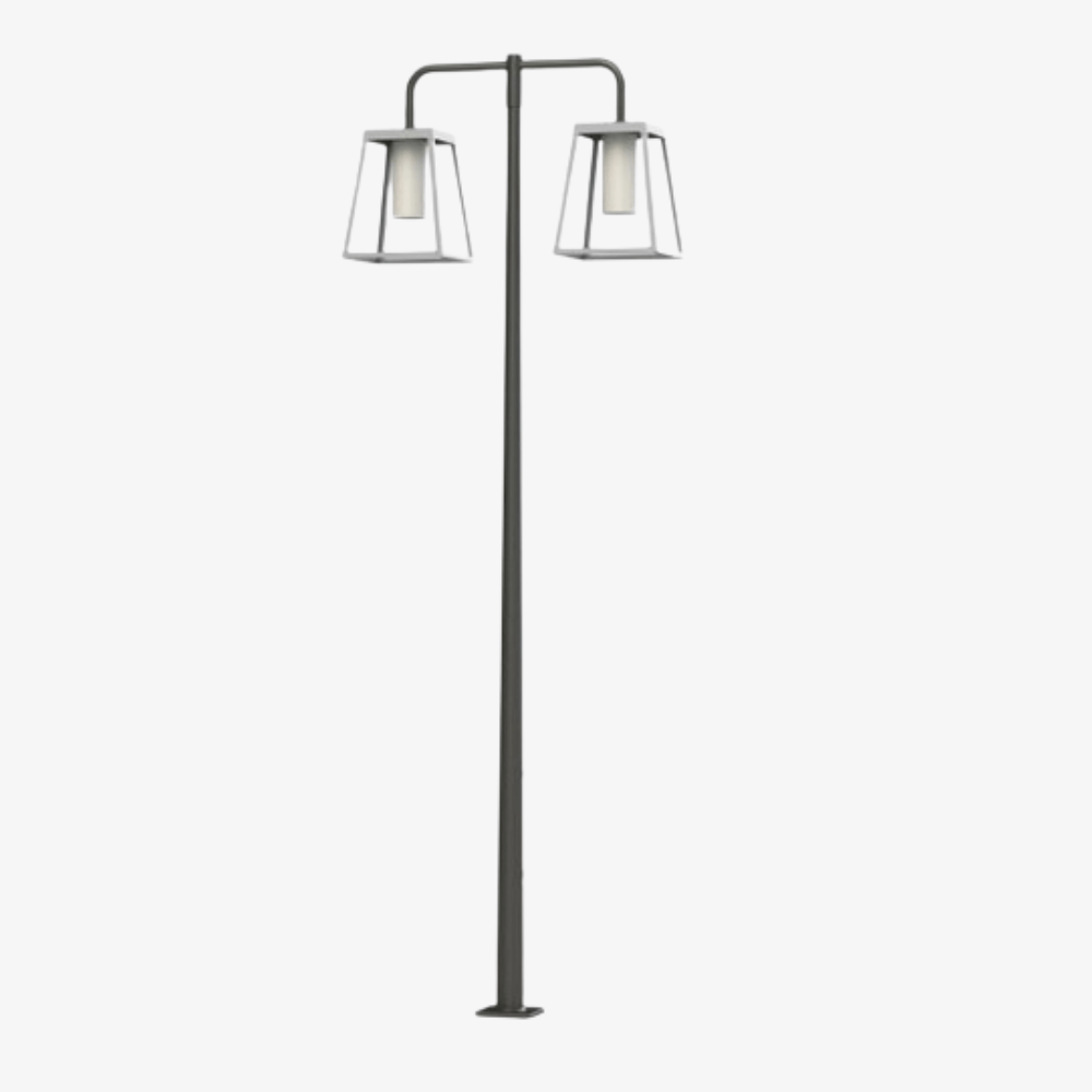 Post Lights Lampiok 4 N° 6 Pole Double Heads Post Light