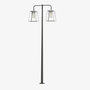 Post Lights Lampiok 4 N° 6 Pole Double Heads Post Light