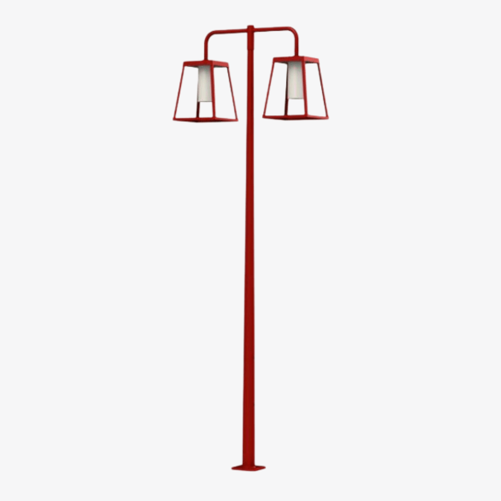 Post Lights Lampiok 4 N° 6 Pole Double Heads Post Light