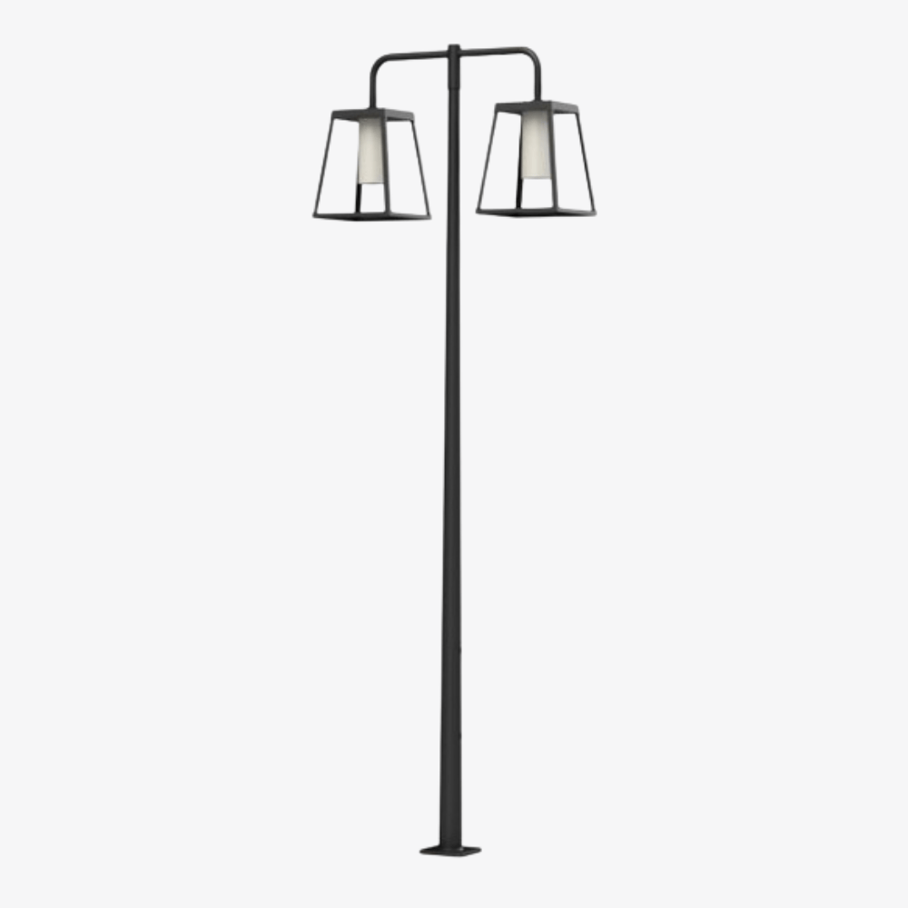 Post Lights Lampiok 4 N° 6 Pole Double Heads Post Light