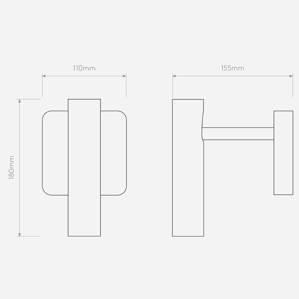 Bedside Wall Lights Leda Single Wall Light