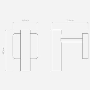 Bedside Wall Lights Leda Single Wall Light