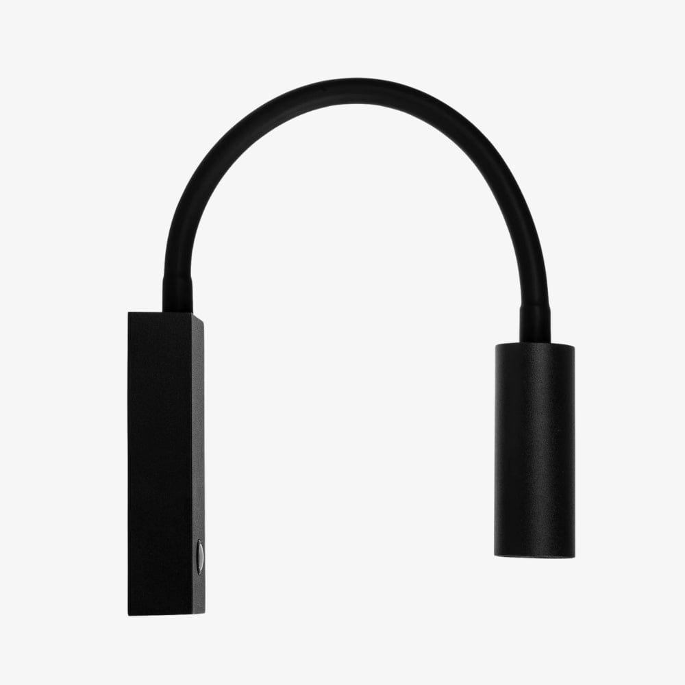 Interior Wall Light / Sconce Lesen Black Single Adjustable Wall Light with Flexible Arm