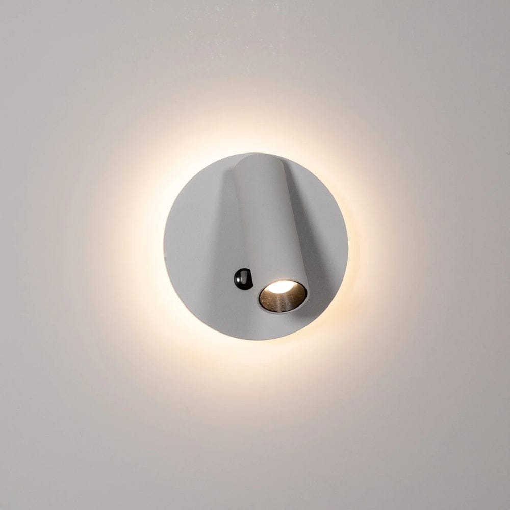 Interior Wall Light / Sconce Lesen White Single Adjustable Wall Light with Back Light