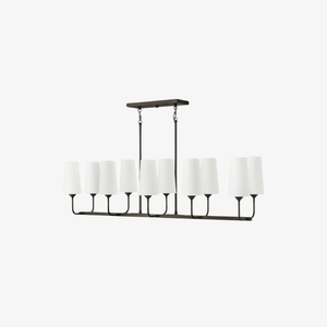 Chandelier Lewis Ten Light Linear Chandelier