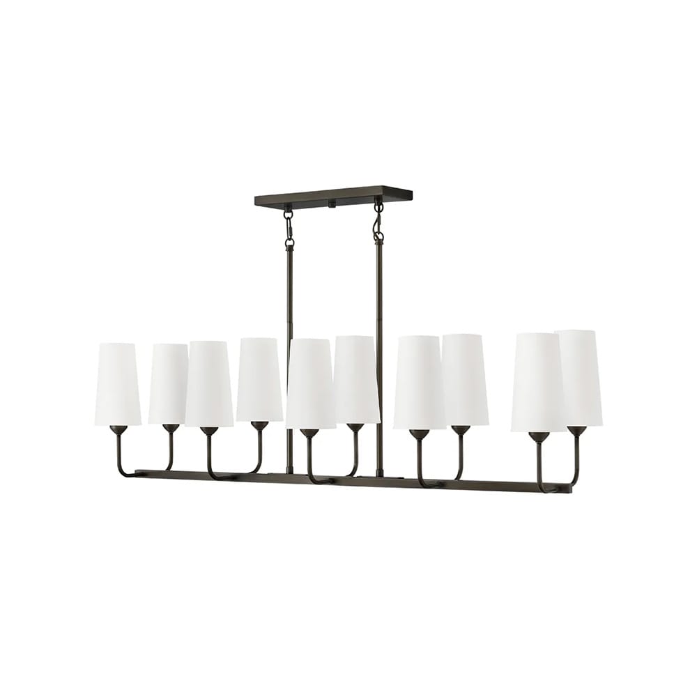 Linear Pendant Lewis Ten Light Linear Chandelier