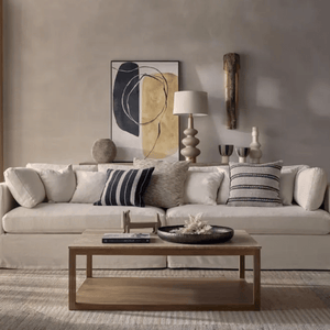 Table Lamps Linden Sandstone Table Lamp & Linen Shade