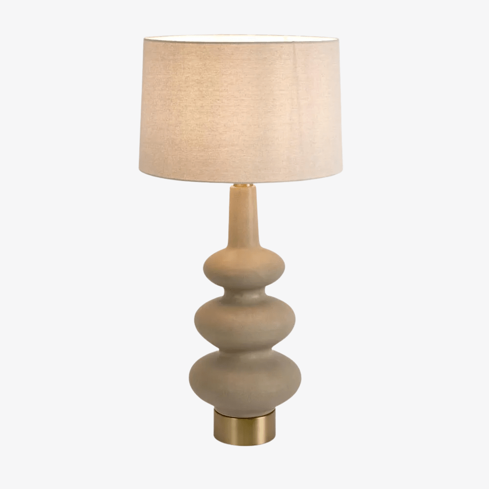 Table Lamps Linden Sandstone Table Lamp & Linen Shade