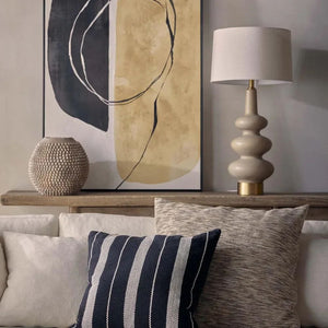 Table Lamps Linden Sandstone Table Lamp & Linen Shade