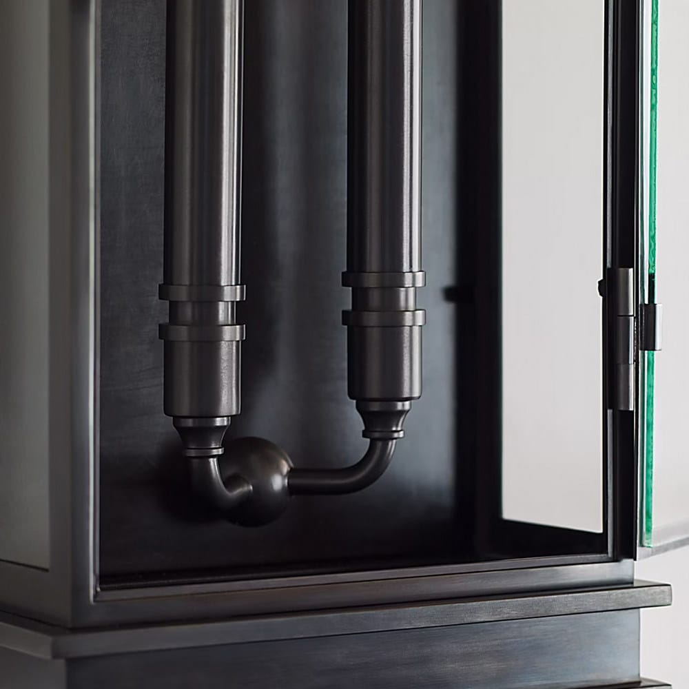 Exterior Wall Light Linear Lantern Tall
