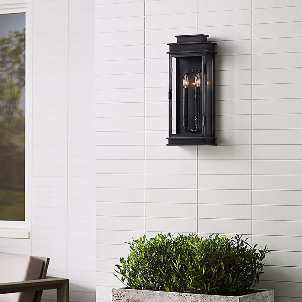 Exterior Wall Light Linear Lantern Tall