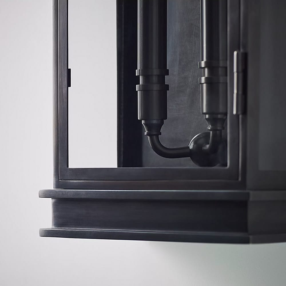 Exterior Wall Light Linear Lantern Tall