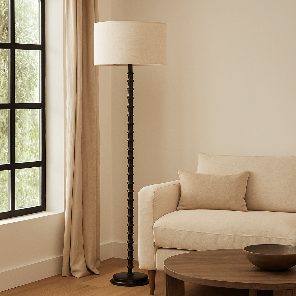 Floor Lamps Livie Timber Twist Floor Lamp