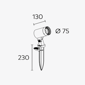 Exterior Spike Light Locus Spike Spotlight - 24V