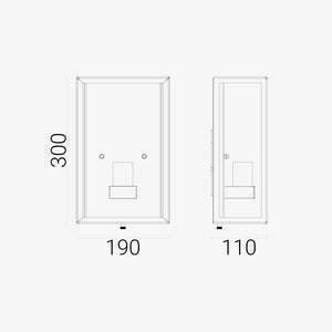 Exterior Wall Light Lofoten Flush Wall Light