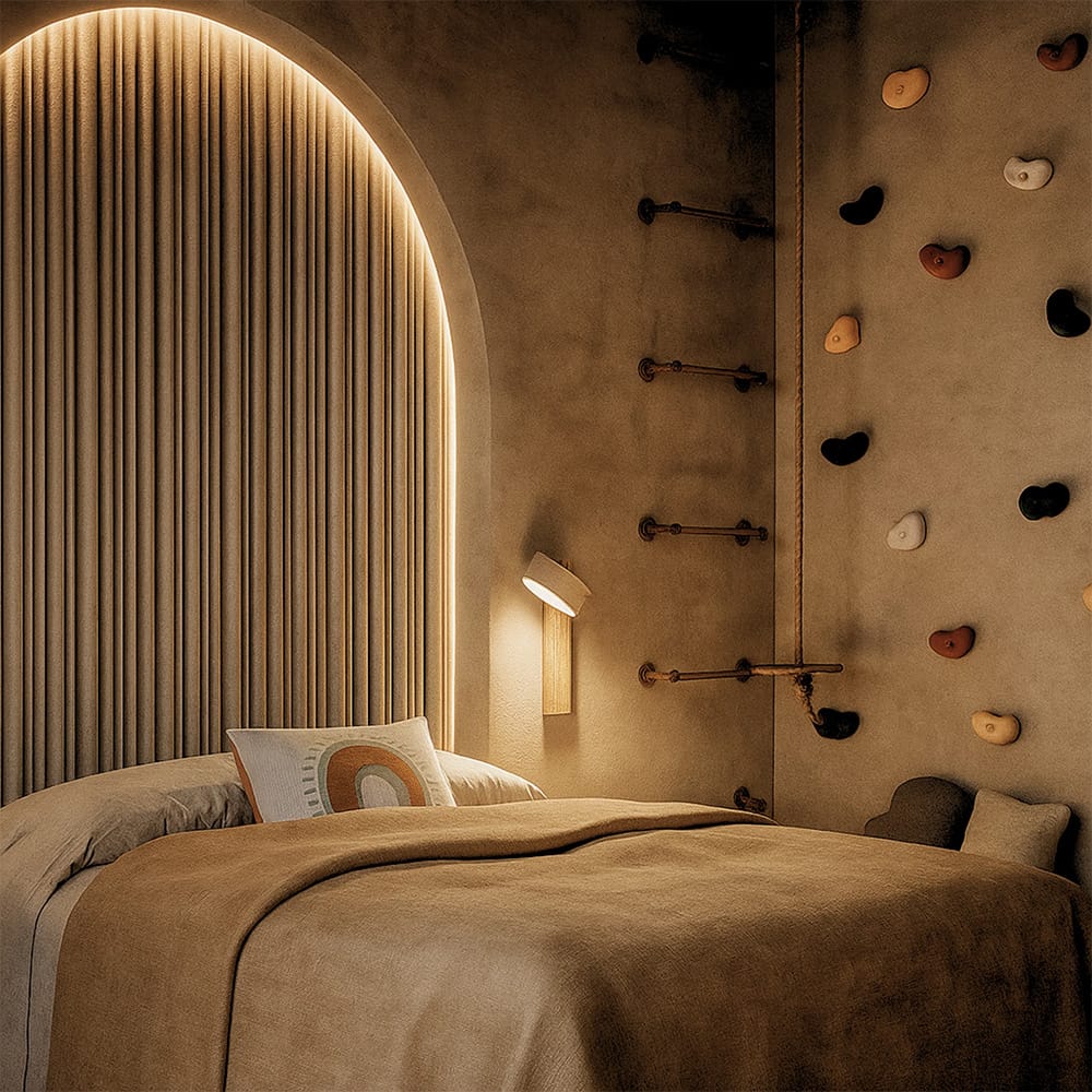 Bedside Wall Lights Loom Stone Adjustable Wall Light