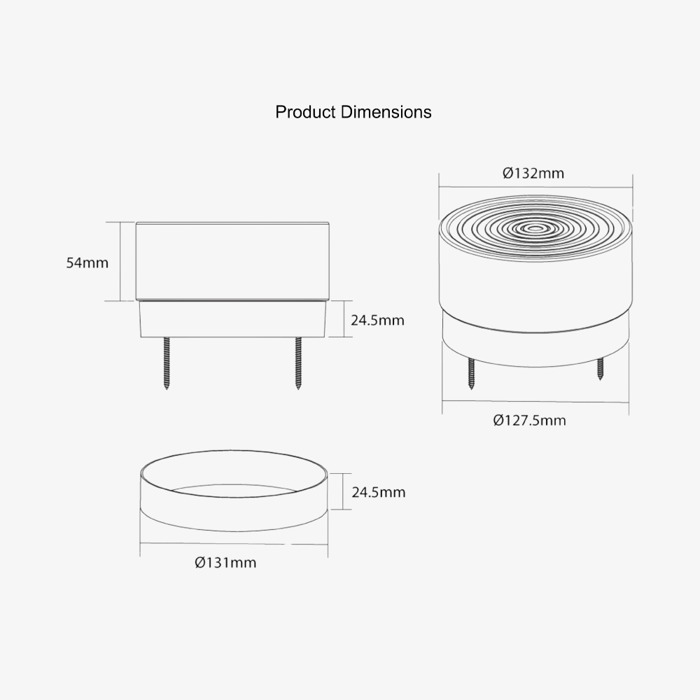 Interior Wall Light / Sconce Loop Fusion Wall / Ceiling Light