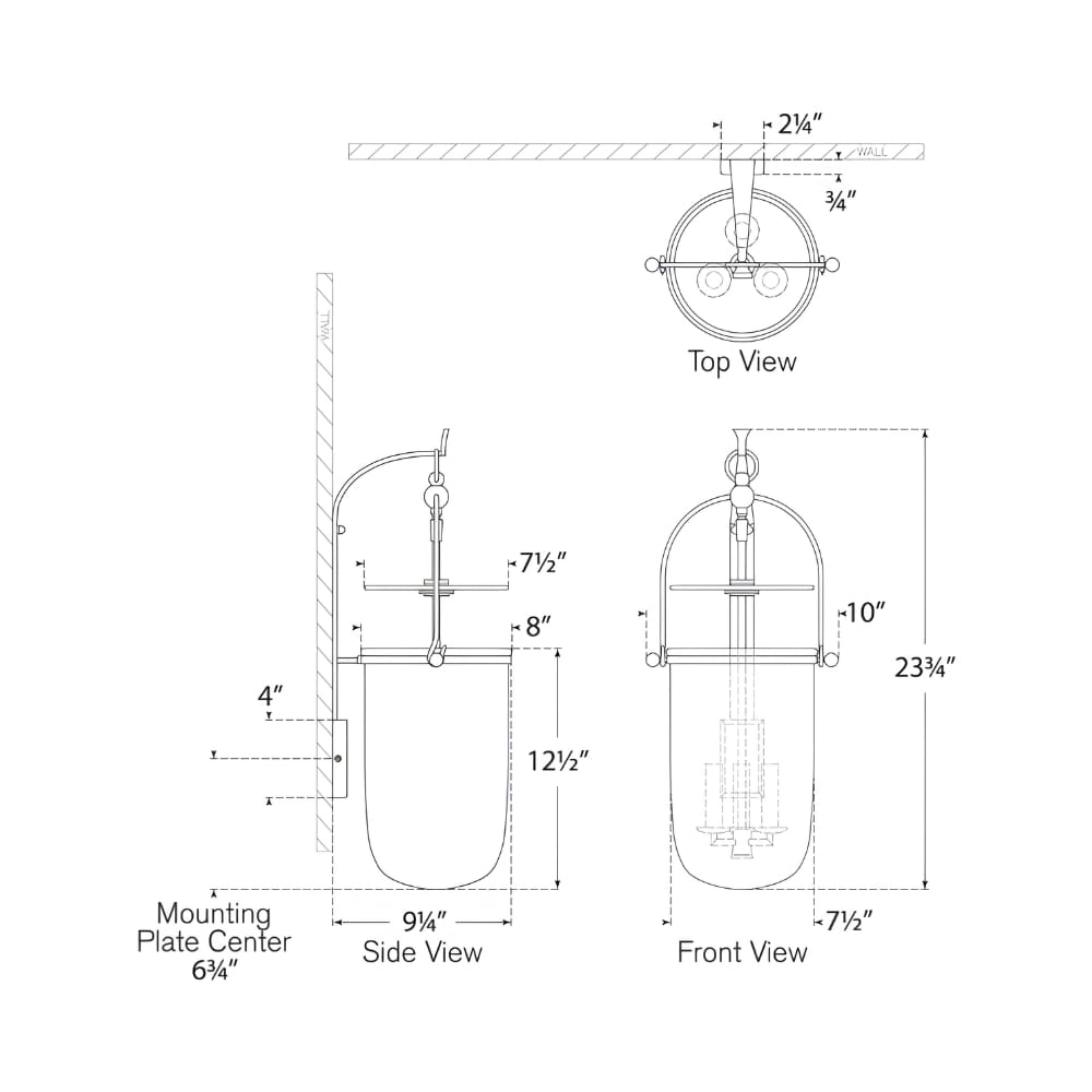 Interior Wall Light / Sconce Lorford Medium Sconce