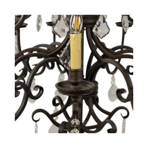 Chandelier Louis 15th Chandelier with Cream Candle Covers