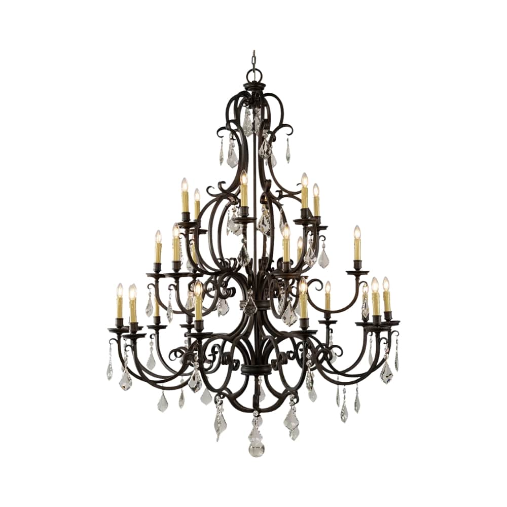 Chandelier Louis 15th Chandelier with Cream Candle Covers