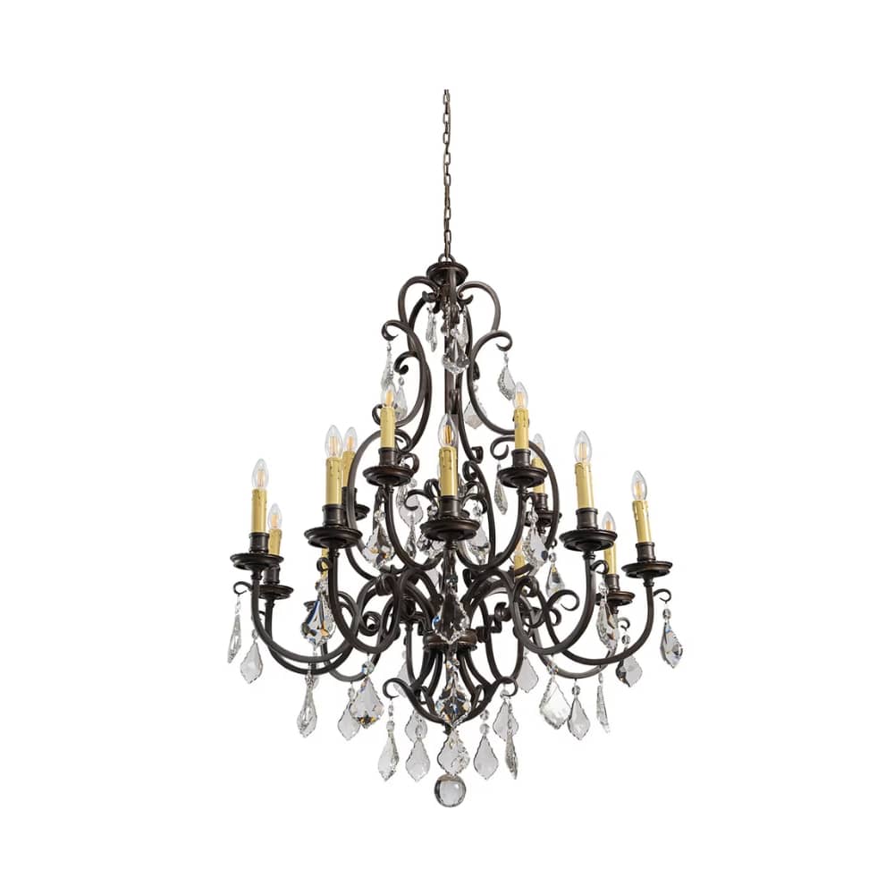 Chandelier Louis 15th Chandelier with Cream Candle Covers