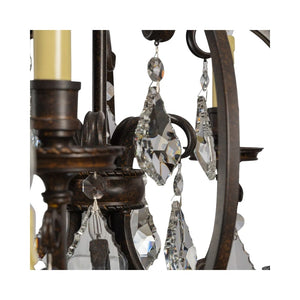Chandelier Louis 15th Chandelier with Cream Candle Covers