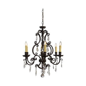 Chandelier Louis 15th Chandelier with Cream Candle Covers