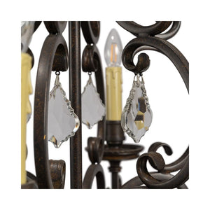 Chandelier Louis 15th Chandelier with Cream Candle Covers