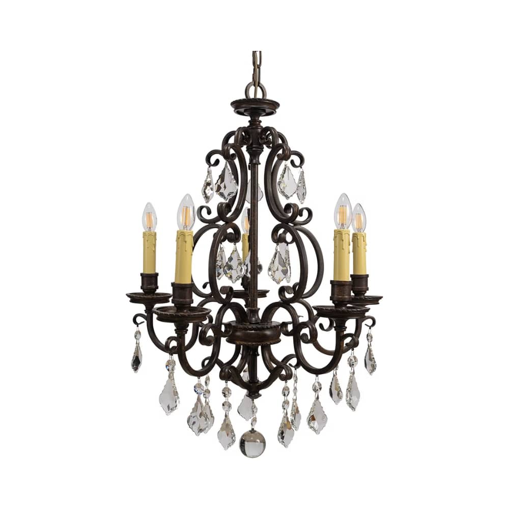 Chandelier Louis 15th Chandelier with Cream Candle Covers