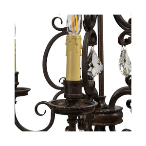 Chandelier Louis 15th Chandelier with Cream Candle Covers