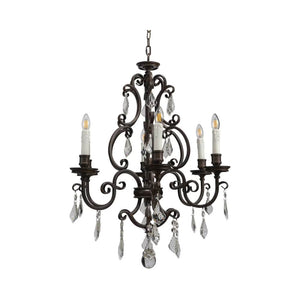 Chandelier Louis 15th Chandelier with White Candle Covers